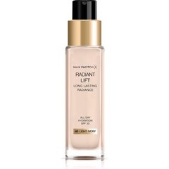 Makiažo pagrindas Max Factor Radiant Lift SPF 30, 40 Light Ivory, 30 ml kaina ir informacija | Makiažo pagrindai, pudros | pigu.lt