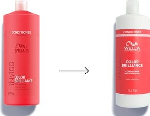 Plaukų kondicionierius normaliems ir ploniems plaukams Wella Invigo Color Brilliance 1000 ml kaina ir informacija | Wella Kvepalai, kosmetika | pigu.lt