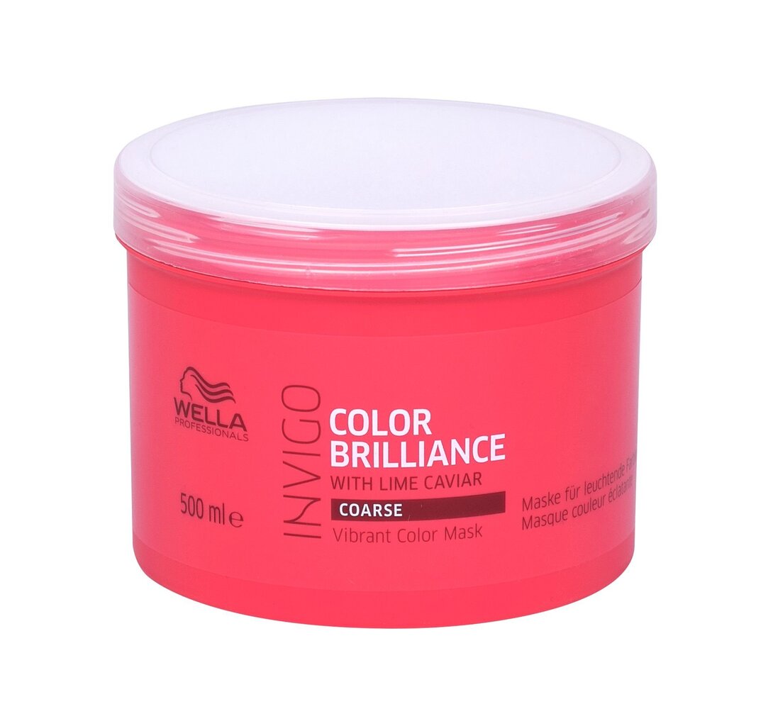 Kaukė dažytiems plaukams Wella Invigo Color Brilliance Vibrant Color 500 ml kaina ir informacija | Priemonės plaukų stiprinimui | pigu.lt