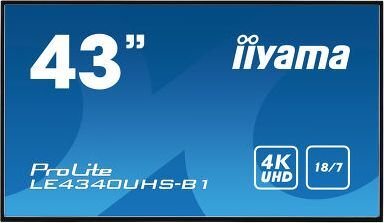 Iiyama LE4340UHS-B1 цена и информация | Monitoriai | pigu.lt