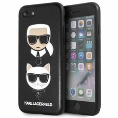 Karl Lagerfeld Karl & Choupette skirtas iPhone SE 2020 / 8 / 7, juodas kaina ir informacija | Telefono dėklai | pigu.lt