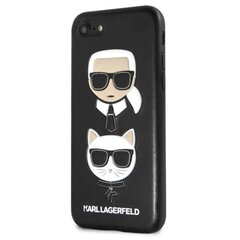 Karl Lagerfeld Karl & Choupette skirtas iPhone SE 2020 / 8 / 7, juodas kaina ir informacija | Telefono dėklai | pigu.lt