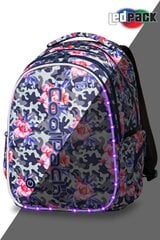 Светящийся рюкзак COOLPACK JOY LED CAMO ROSES A21209 цена и информация | Школьные рюкзаки, спортивные сумки | pigu.lt