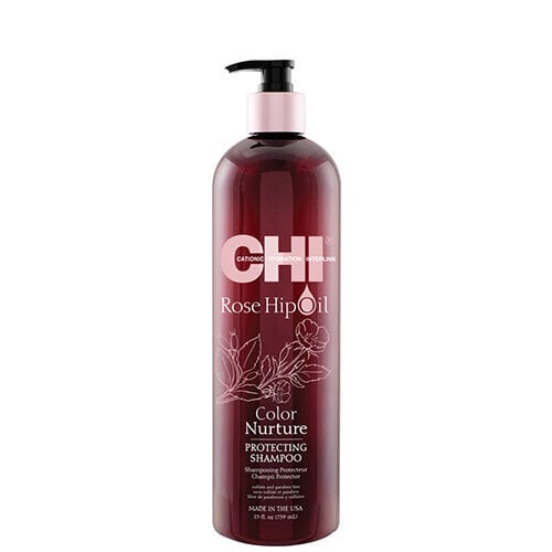 Šampūnas dažytiems plaukams Farouk Systems CHI Rose Hip Oil Color Nuture, 739 ml kaina ir informacija | Šampūnai | pigu.lt