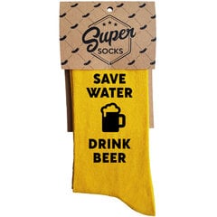 Kojinės "Save water - drink beer" kaina ir informacija | Originalios kojinės | pigu.lt
