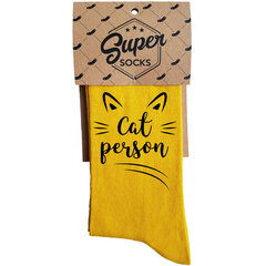 Kojinės "Cat person" kaina ir informacija | Originalios kojinės | pigu.lt