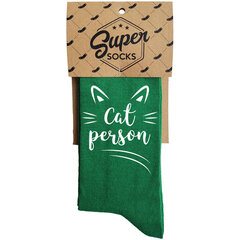 Kojinės "Cat person" kaina ir informacija | Originalios kojinės | pigu.lt