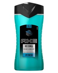 Plaukų ir kūno želė Axe 3 IN 1 Body Wash Ice Chill, 250 ml kaina ir informacija | Dušo želė, aliejai | pigu.lt