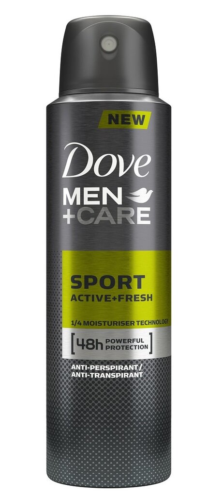 Dezodorantas antiperspirantas Dove Men + Care Sport Active + Fresh 150 ml цена и информация | Dezodorantai | pigu.lt