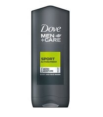 Гель для душа Dove Men + Care Micro Moisture Body And Face Wash Active Fresh, 250 мл цена и информация | Масла, гели для душа | pigu.lt