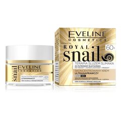 Atkuriantis veido kremas su sraigių gleivėmis Eveline Royal Snail 60+ 50 ml kaina ir informacija | Veido kremai | pigu.lt