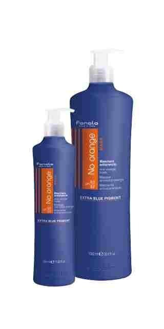 Tamsių ir dažytų plaukų kaukė Fanola No Orange, 350 ml kaina ir informacija | Priemonės plaukų stiprinimui | pigu.lt