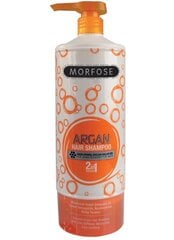 Восстанавливающий шампунь для волос Morfose Professional 2 in 1 Argan 1000 мл цена и информация | Шампуни | pigu.lt