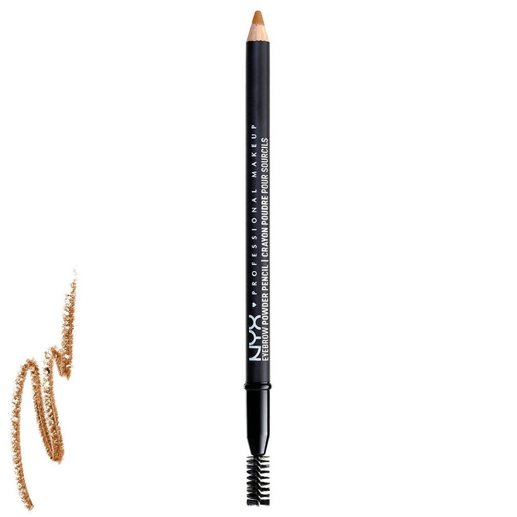 Antakių pieštukas su šepetėliu NYX Eyebrow Powder Pencil 1.4 g, EPP04 Caramel цена и информация | Antakių dažai, pieštukai | pigu.lt