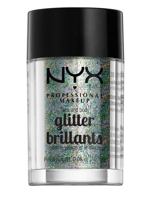 Veido ir kūno blizgučiai NYX Professional Makeup Face 2.5 g, 06 Crystal цена и информация | Akių šešėliai, pieštukai, blakstienų tušai, serumai | pigu.lt