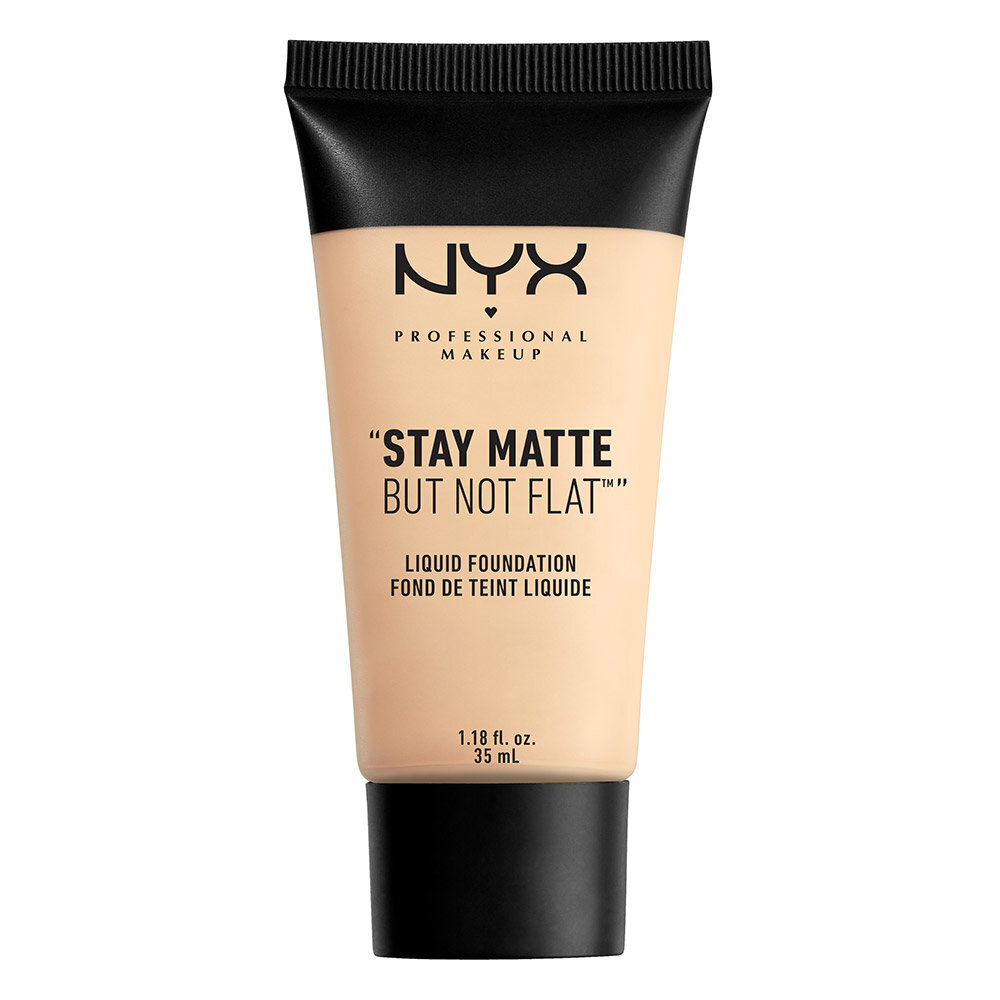 Skystas matinį atspalvį suteikiantis makiažo pagrindas NYX Professional Makeup Stay Natte But Not Flat 35 ml, Ivory kaina ir informacija | Makiažo pagrindai, pudros | pigu.lt