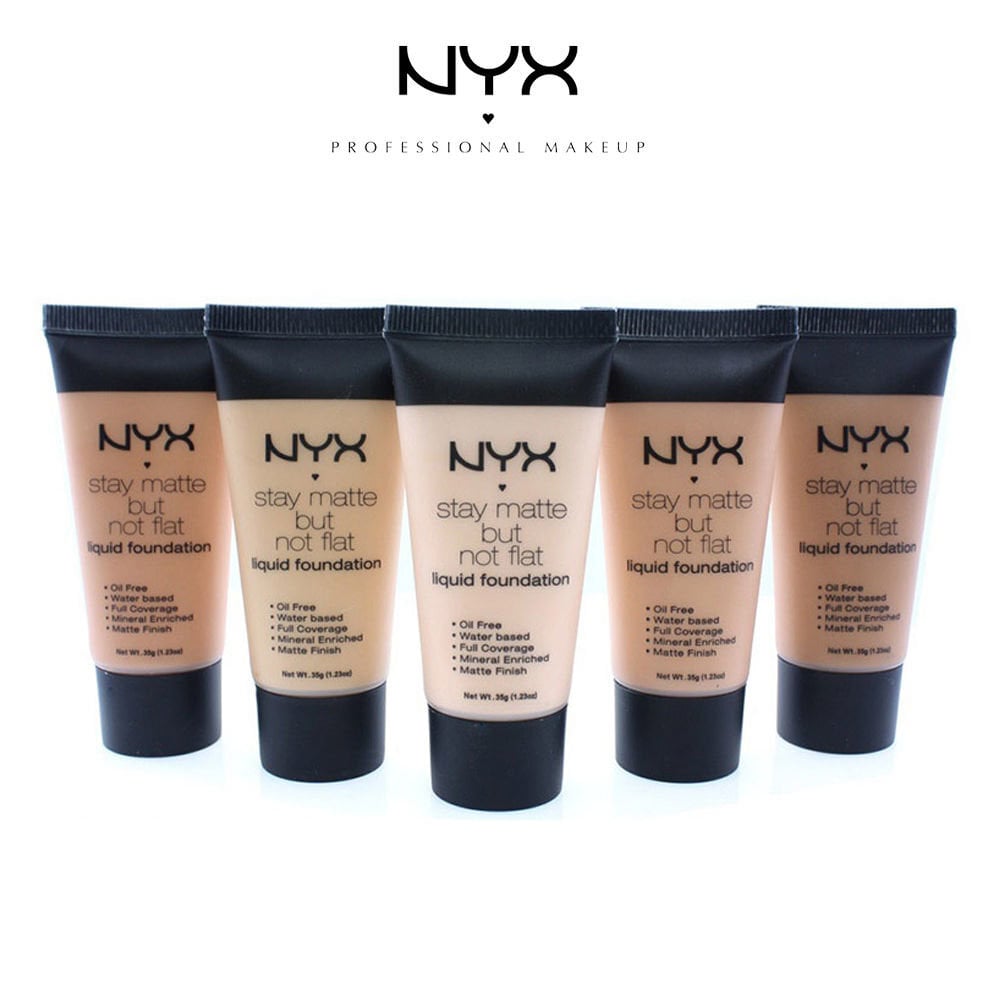 Skystas matinį atspalvį suteikiantis makiažo pagrindas NYX Professional Makeup Stay Natte But Not Flat 35 ml, Ivory цена и информация | Makiažo pagrindai, pudros | pigu.lt