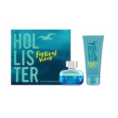 Rinkinys Hollister Festival Vibes vyrams: EDT 50 ml + šampūnas-dušo želė 100 ml kaina ir informacija | Kvepalai vyrams | pigu.lt