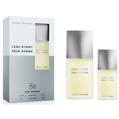 Rinkinys Issey Miyake L'Eau d'Issey Pour Homme moterims: tualetinis vanduo EDT, 125 ml + EDT, 40 ml kaina ir informacija | Kvepalai vyrams | pigu.lt