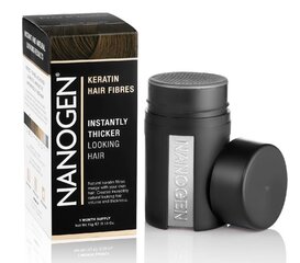 Plaukų efektą sukurianti pudra-skaidulos Nanogen Black 15 g kaina ir informacija | Plaukų dažai | pigu.lt