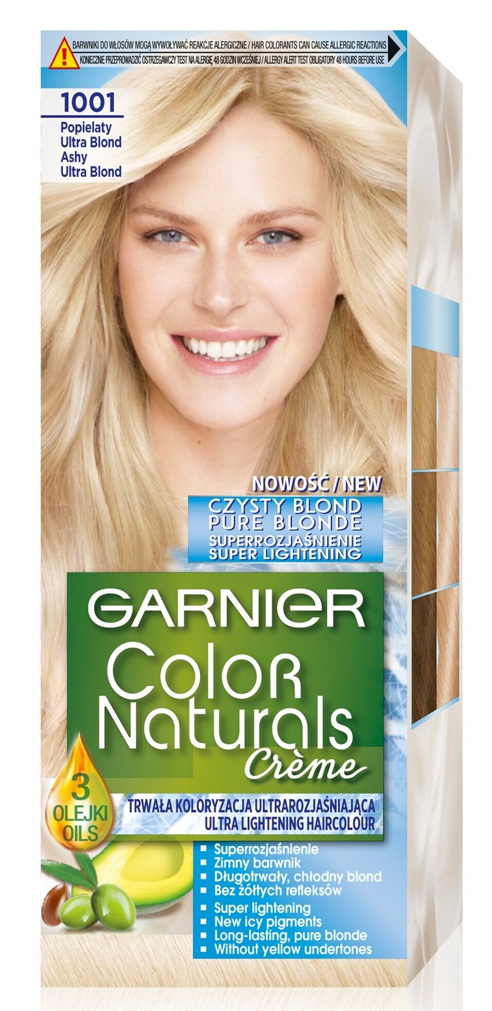 Ilgalaikiai plaukų dažai Garnier Color Naturals, Ultra Ashy Blond kaina |  pigu.lt