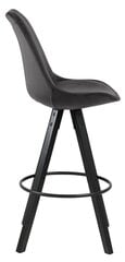 2-jų baro kėdžių komplektas Dima Vic, tamsiai pilkas kaina ir informacija | Virtuvės ir valgomojo kėdės | pigu.lt