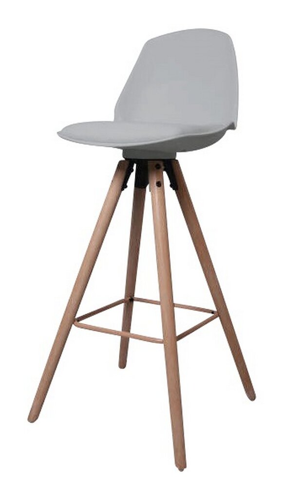 Baro-pusbario kėdė Oslo M, pilkos/ąžuolo spalvos цена и информация | Virtuvės ir valgomojo kėdės | pigu.lt