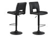 2-jų kėdžių komplektas Sylvia, juodas цена и информация | Virtuvės ir valgomojo kėdės | pigu.lt
