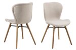 Комплект из 2-х стульев Batilda A1, песочный/цвет дуба