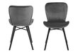 2-jų kėdžių komplektas Batilda, pilkas kaina ir informacija | Virtuvės ir valgomojo kėdės | pigu.lt