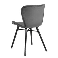 Набор их 2-х стульев Batilda, серый цена и информация | Стулья для кухни и столовой | pigu.lt