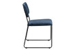 2-jų kėdžių komplektas Cornelia, mėlynas kaina ir informacija | Biuro kėdės | pigu.lt