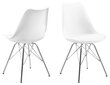 4-ių kėdžių komplektas Eris, baltas kaina ir informacija | Virtuvės ir valgomojo kėdės | pigu.lt