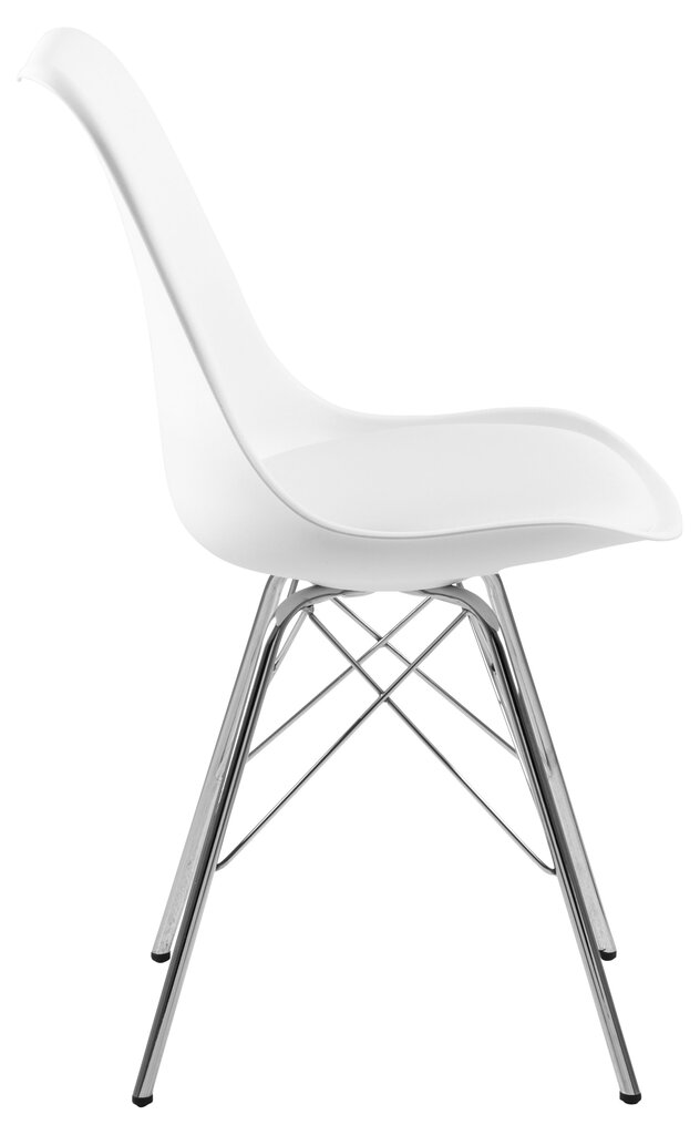 4-ių kėdžių komplektas Eris, baltas kaina ir informacija | Virtuvės ir valgomojo kėdės | pigu.lt