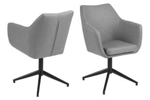 Kėdė Nora Corsica, pilka/juoda kaina ir informacija | Virtuvės ir valgomojo kėdės | pigu.lt