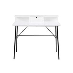 Письменный стол Pascal, белый/черный цена и информация | Компьютерные, письменные столы | pigu.lt