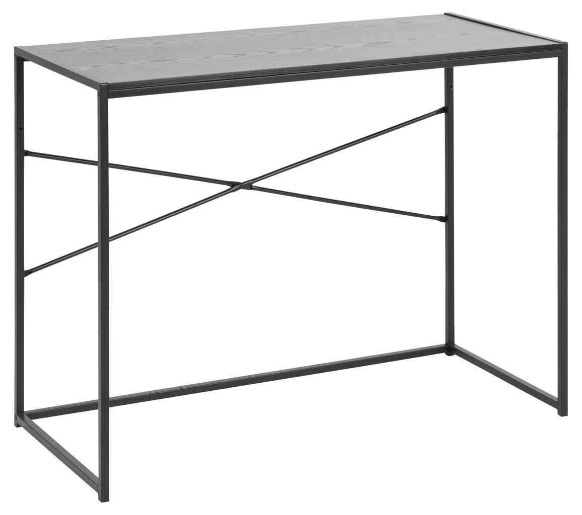 Rašomasis stalas Seaford, juodas kaina ir informacija | Kompiuteriniai, rašomieji stalai | pigu.lt