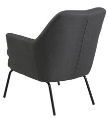 Fotelis Chisa, tamsiai pilkas/juodas kaina ir informacija | Svetainės foteliai | pigu.lt