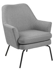 Fotelis Actona Chisa, pilkas/juodas kaina ir informacija | Svetainės foteliai | pigu.lt