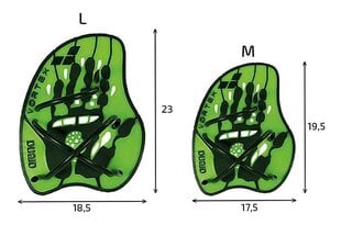 Plaukimo plaštakos Arena Vortex Evolution žalia L цена и информация | Лопатки для плавания | pigu.lt