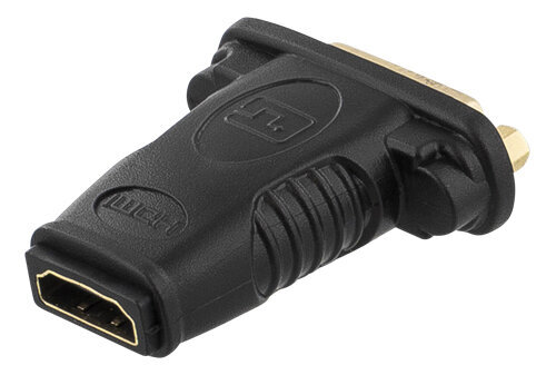 Deltaco HDMI-10A, HDMI/DVI-D kaina ir informacija | Adapteriai, USB šakotuvai | pigu.lt