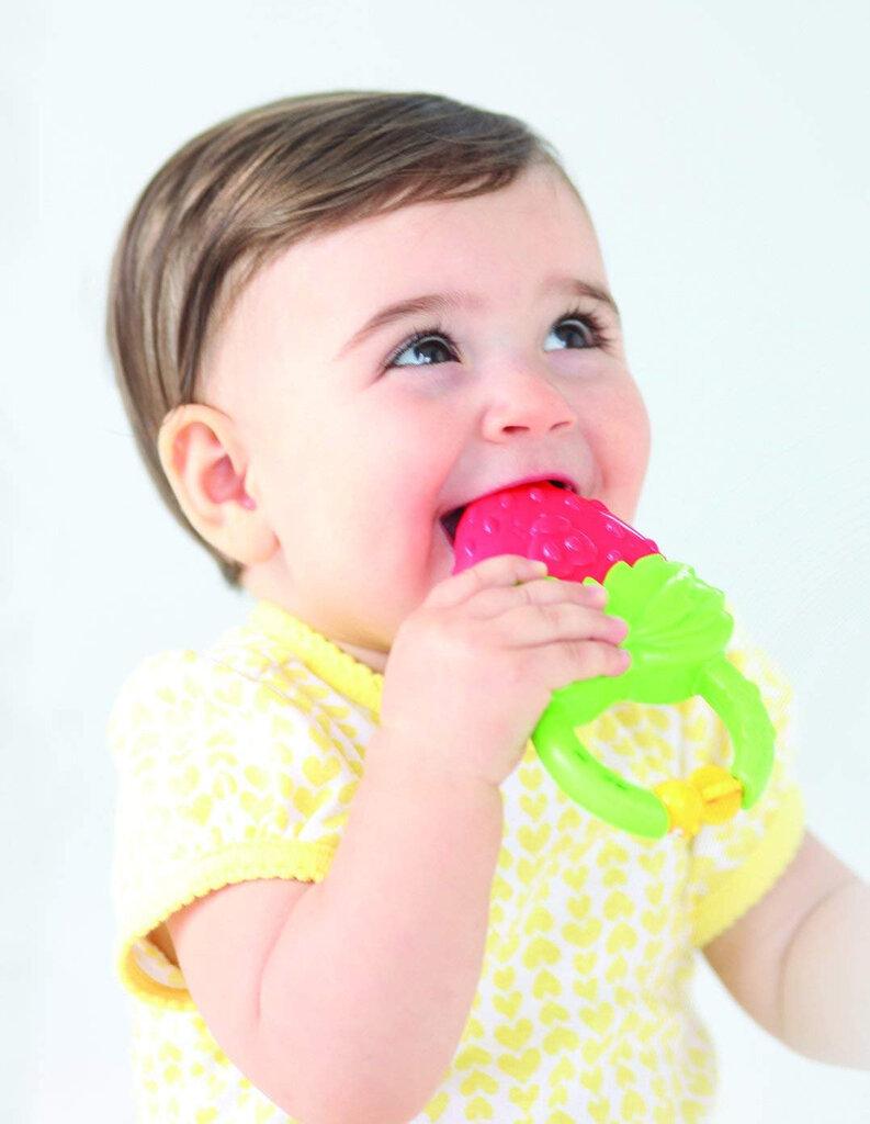 Vibruojantis kramtukas "Braškė" Infantino kaina ir informacija | Žaislai kūdikiams | pigu.lt