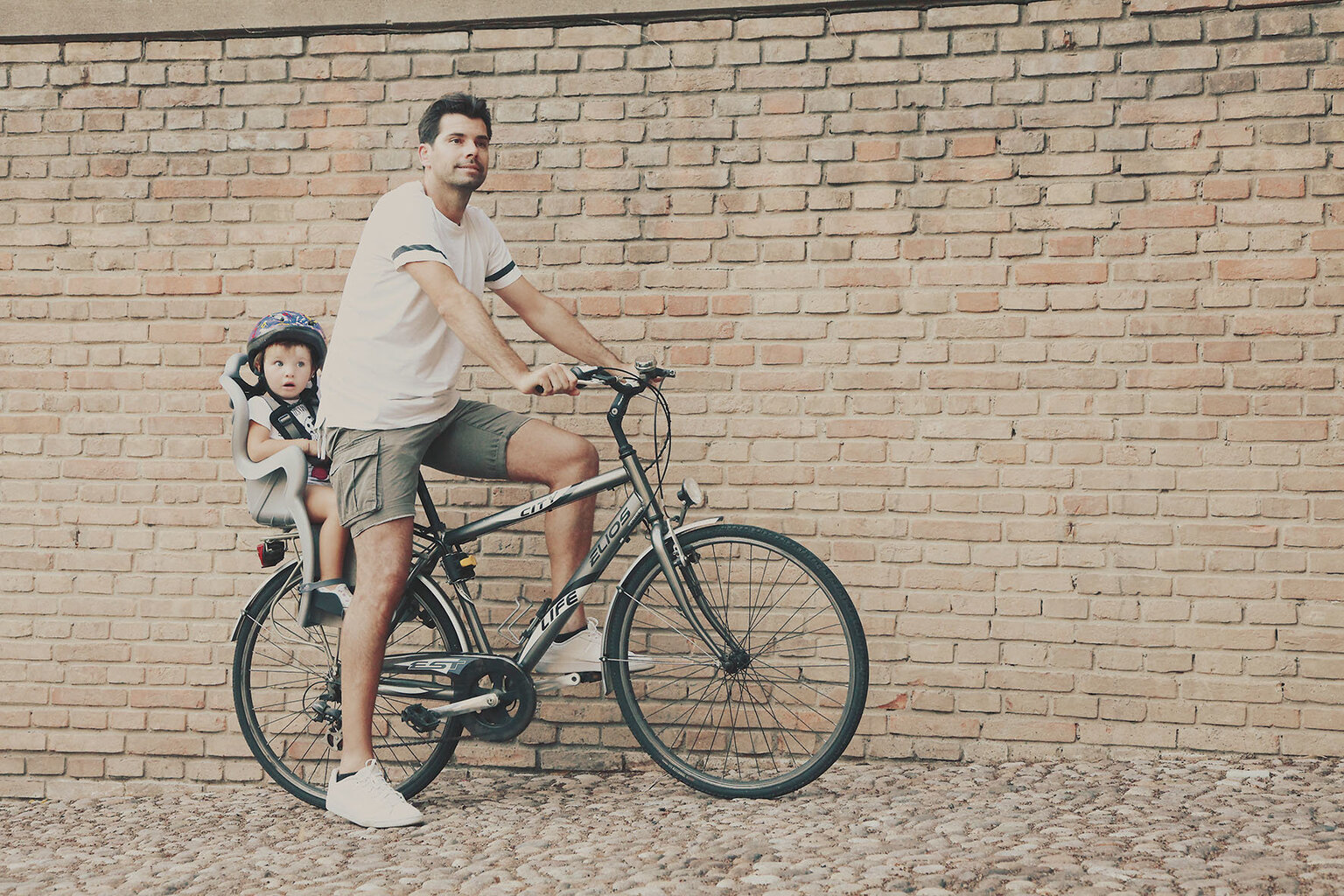 Galinė dviračio kėdutė Bellelli B-One Standart, sidabro spalvos kaina ir informacija | Dviračių kėdutės vaikams | pigu.lt