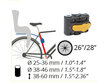 Galinė dviračio kėdutė Bellelli B-One Standart, sidabro spalvos kaina ir informacija | Dviračių kėdutės vaikams | pigu.lt