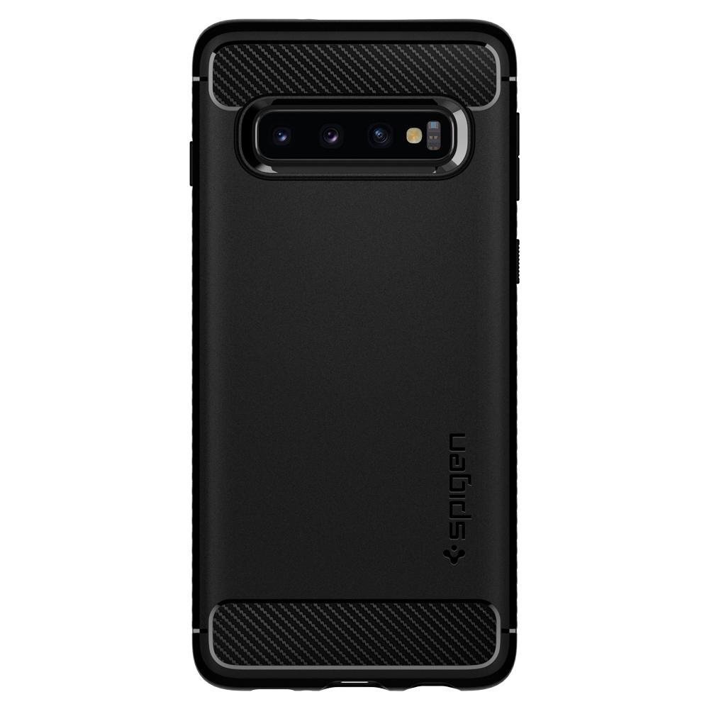 Dėklas Spigen skirtas Samsung Galaxy S10, juoda цена и информация | Telefono dėklai | pigu.lt