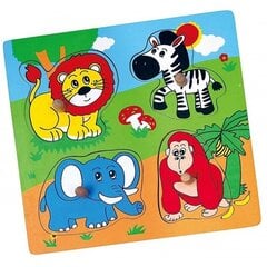 Деревянные головоломки Животные Зоо "Viga Toys" цена и информация | Развивающие игрушки | pigu.lt