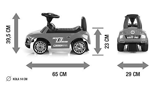 Paspiriama mašinėlė Milly Mally Racer White 0978 kaina ir informacija | Žaislai kūdikiams | pigu.lt