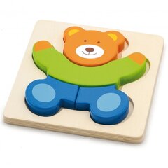 Первый деревянный пазл VIGA Baby Teddy цена и информация | Игрушки для малышей | pigu.lt