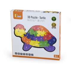 Деревянная головоломка 3D Черепаха Viga цена и информация | Развивающие игрушки | pigu.lt