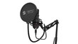 Komplektas: Kondensatorinis Mikrofonas Silentium PC Gear SM900 Black (Juodas) + Pop-Filter + Shock-Mount + Adjustable Arm цена и информация | Mikrofonai | pigu.lt